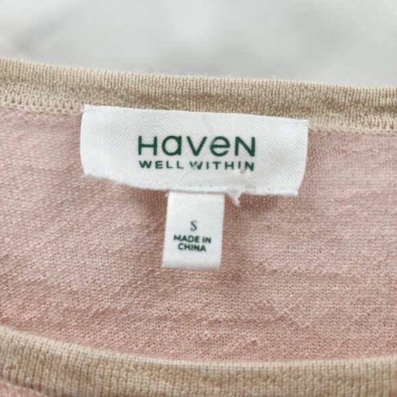 HAVEN WELL WITHIN Cashmere Colorblock Sweater - Picture 3 of 4